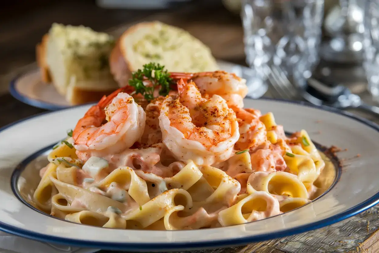 Cajun Seafood Alfredo Recipe featuring creamy pasta, shrimp, and Cajun spices.