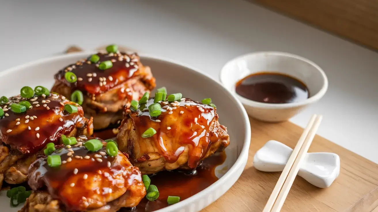 Air Fryer Teriyaki Chicken Glazed with Teriyaki Sauce