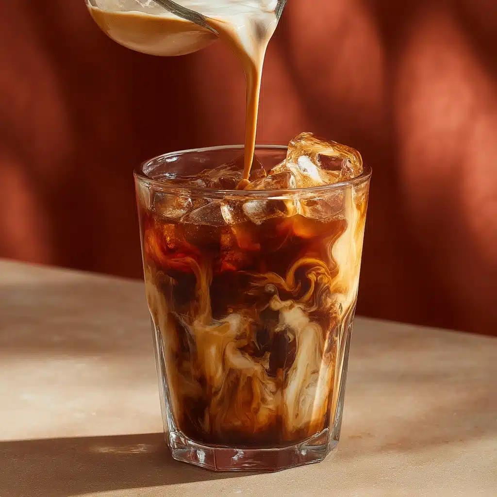 recipe card visual for horchata oatmilk shaken espresso