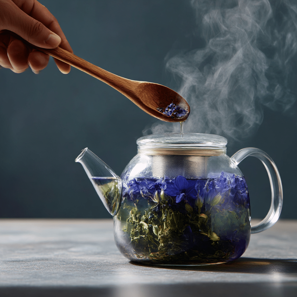 Steeping herbs for Brazilian Mounjaro recipe