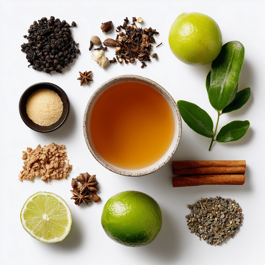 Brazilian Mounjaro recipe ingredients and drink layout
