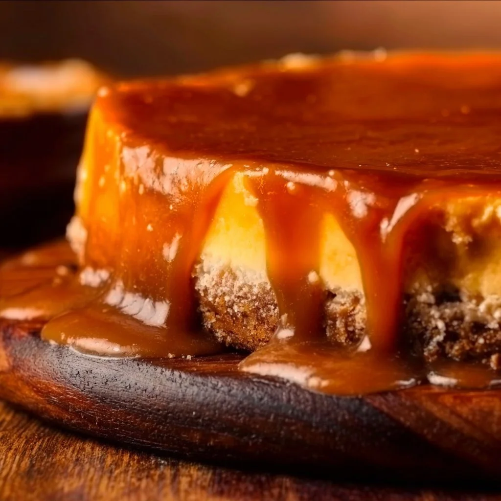 Delicious slice of Apple Gooey Butter Cake served on a plate.