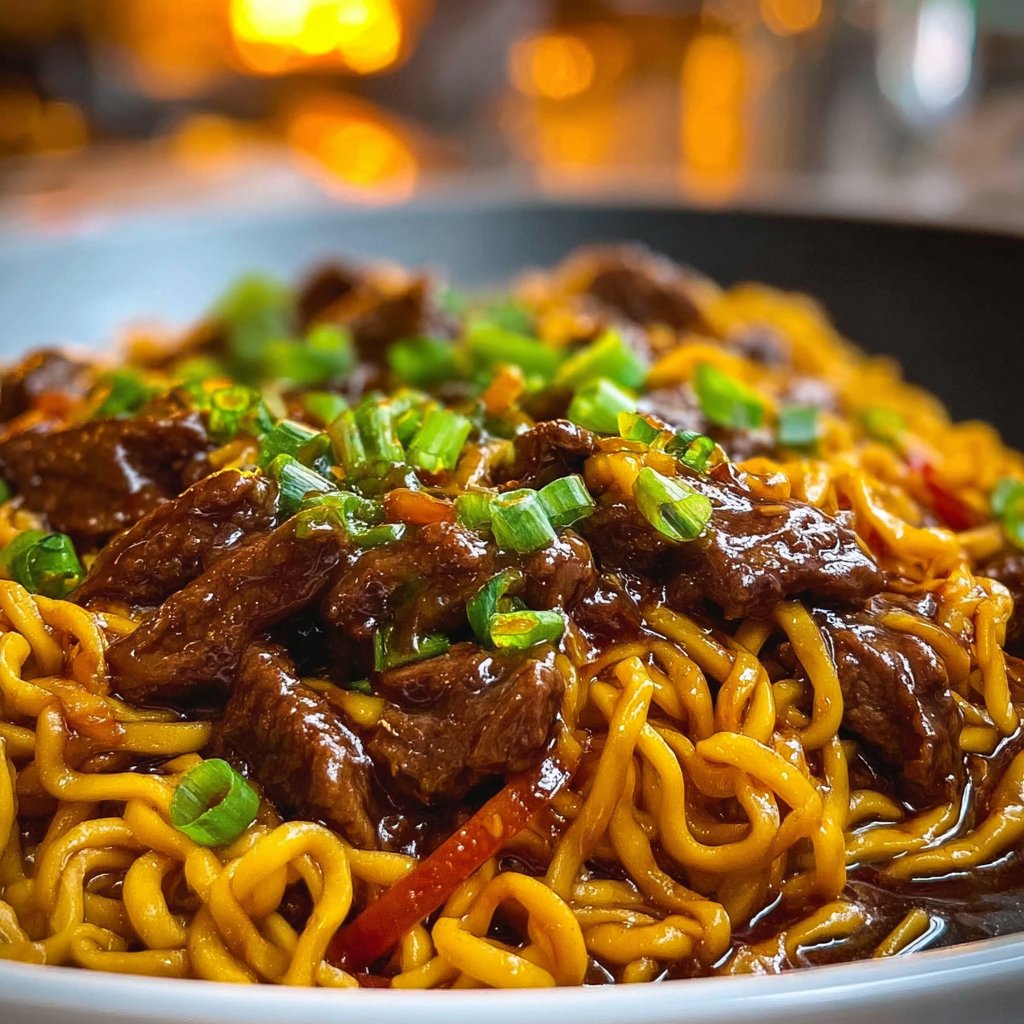 Mongolian Beef Noodles 4 Mongolian Beef Noodles