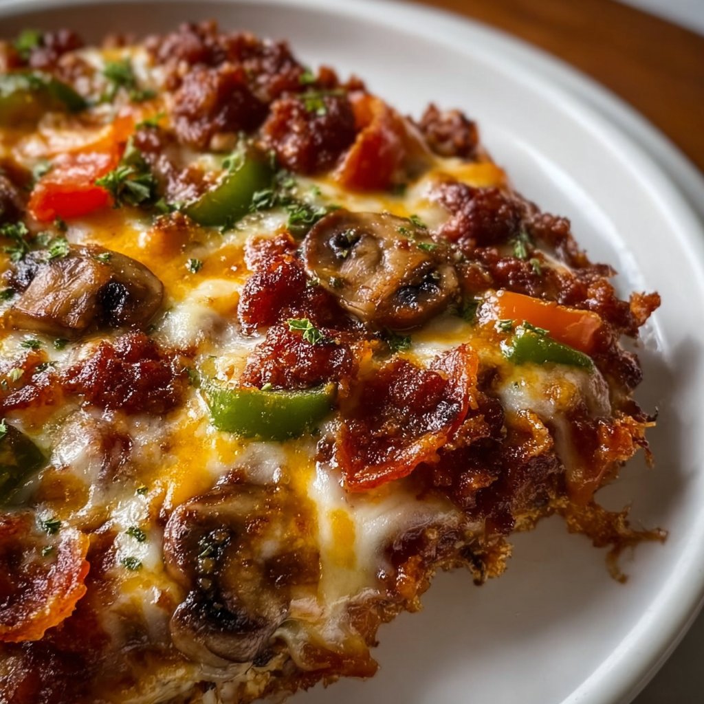 Low Carb Pizza Casserole 4 Low Carb Pizza Casserole