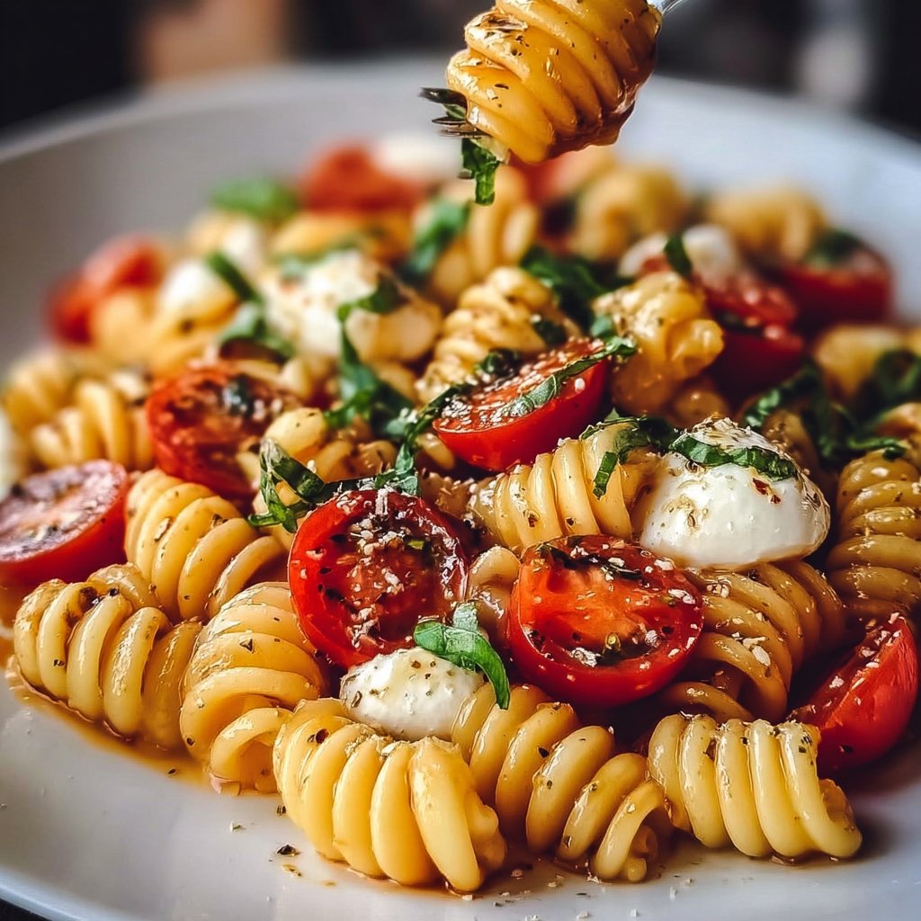 Caprese Pasta Salad 4 Caprese Pasta Salad