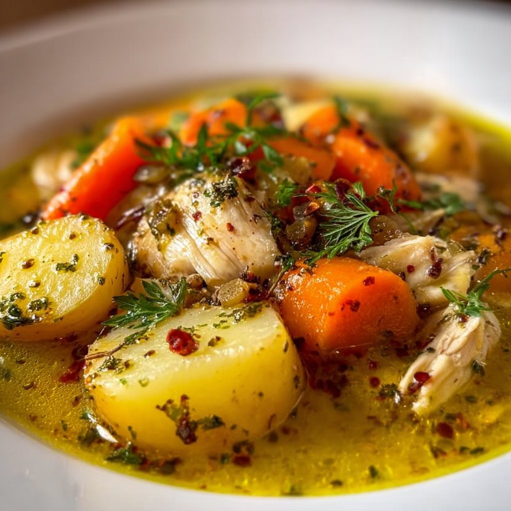 Chicken Soup Infused With Potatoes 4 Chicken Soup Infused with Potatoes