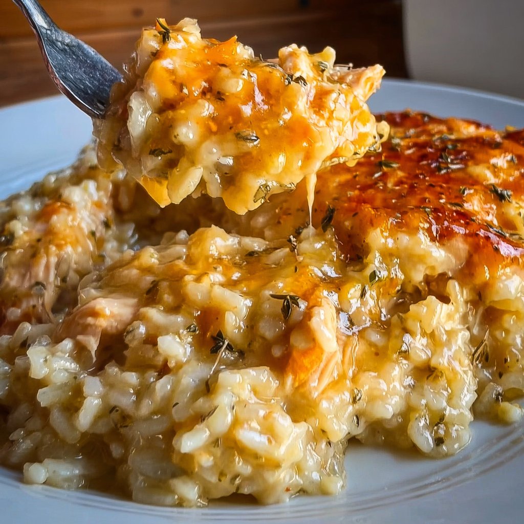 Lazy Day Creamy Chicken &Amp; Rice Dinner Casserole 4 Lazy Day Creamy Chicken & Rice Dinner Casserole