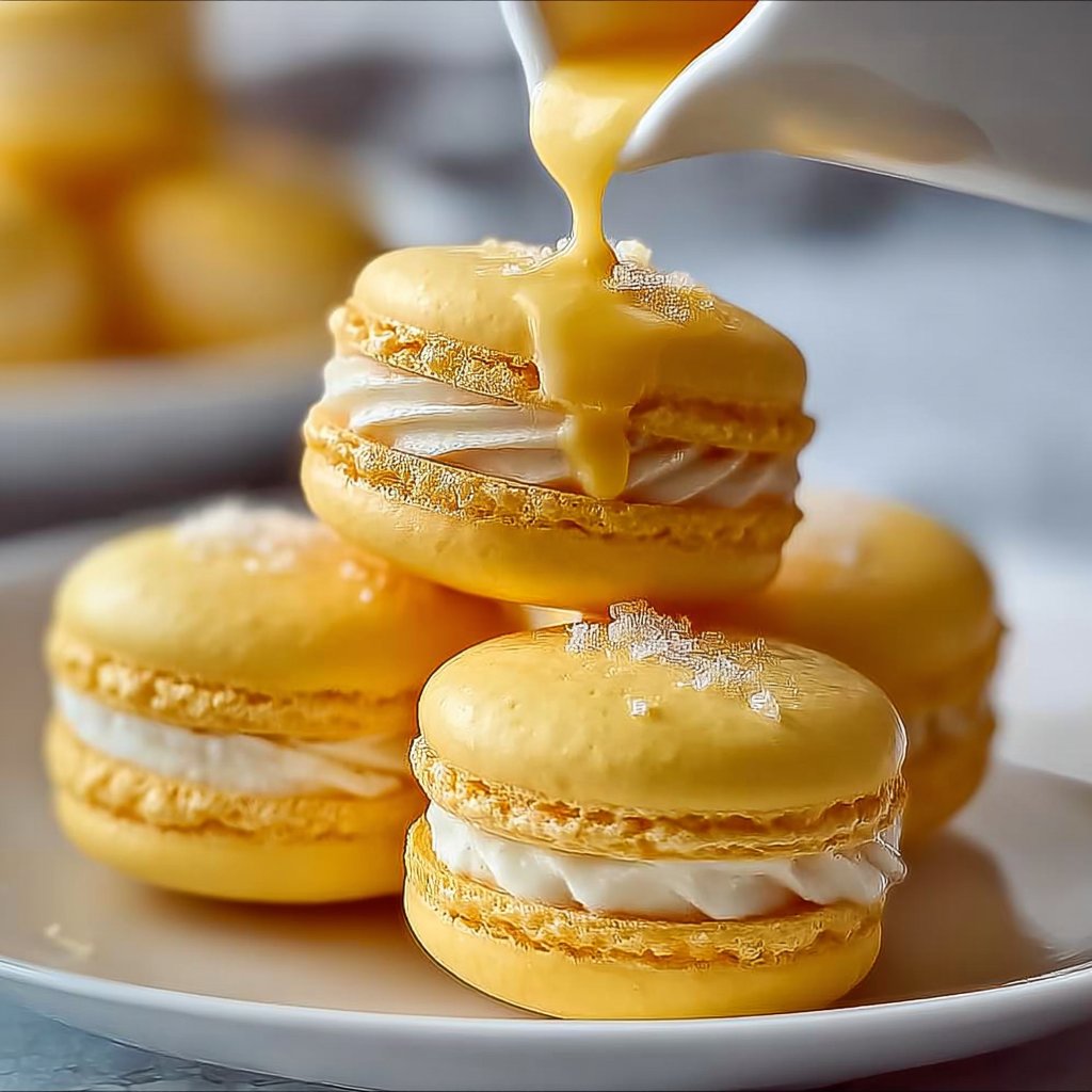 Lemon Macarons 4 Lemon Macarons