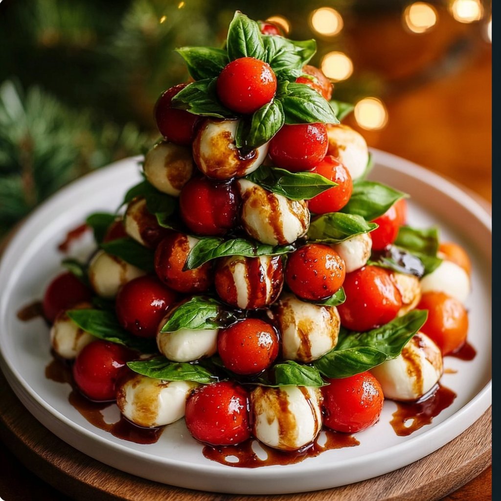 Caprese Salad Christmas Tree 4 Caprese Salad Christmas Tree