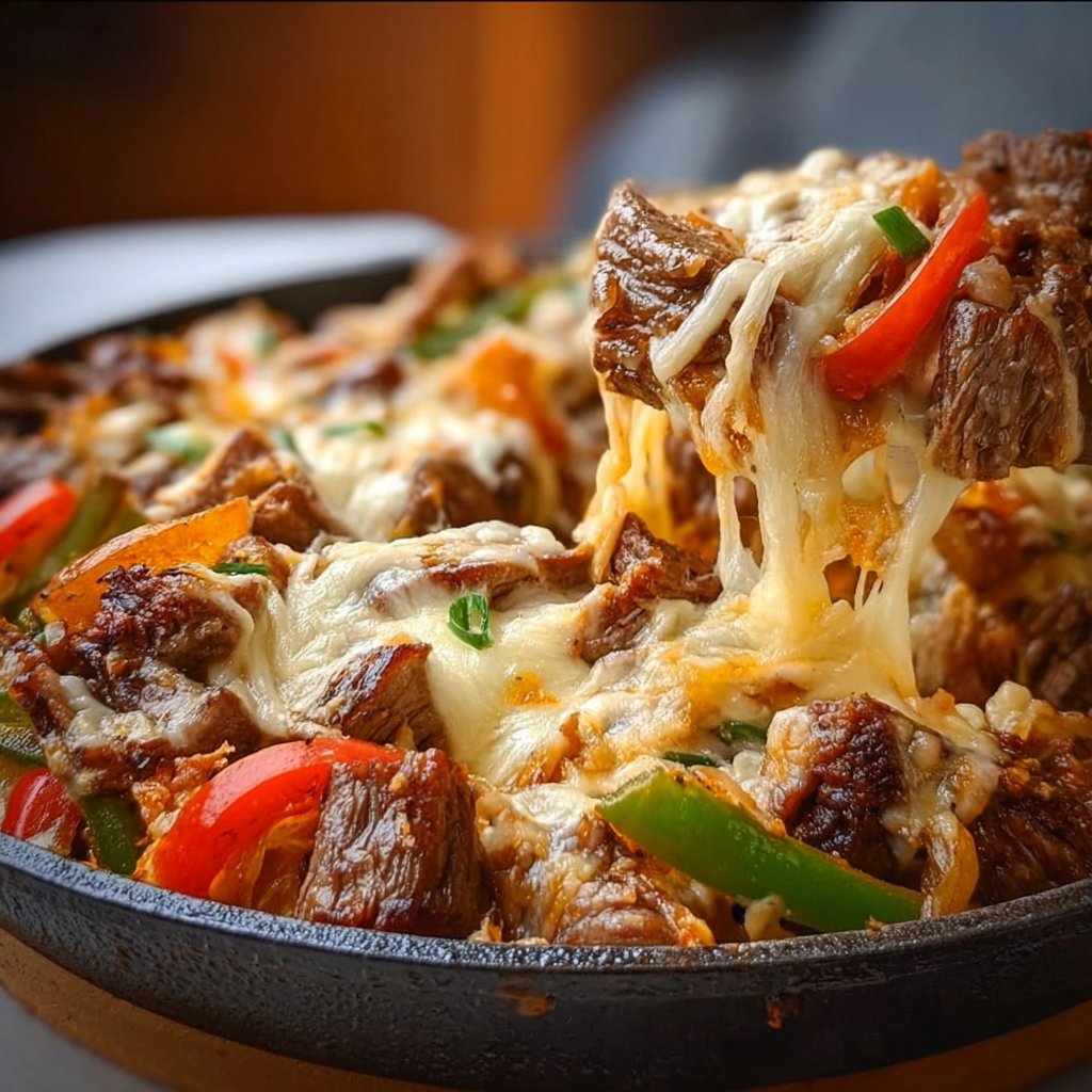Cheese Steak Fajita Skillet 4 Cheese Steak Fajita Skillet