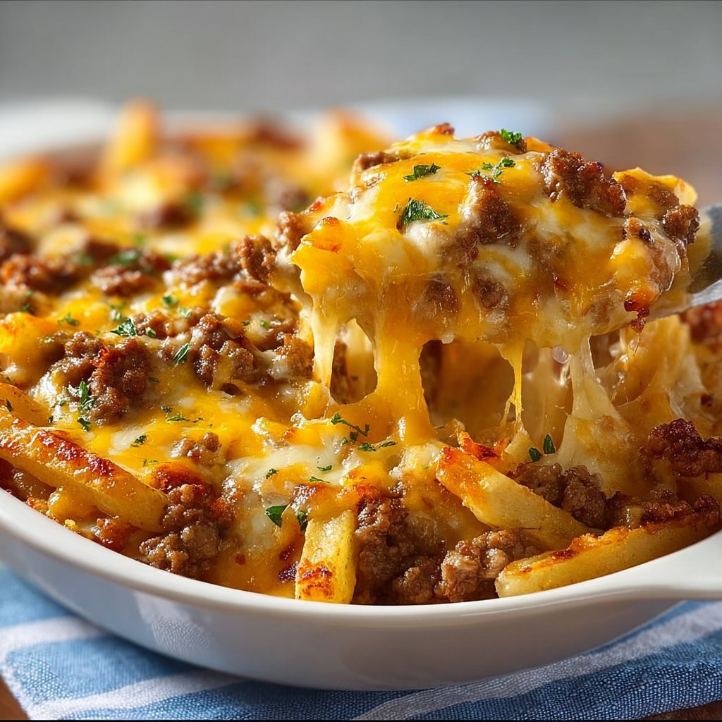 Cheeseburger French Fry Casserole 4 Cheeseburger French Fry Casserole