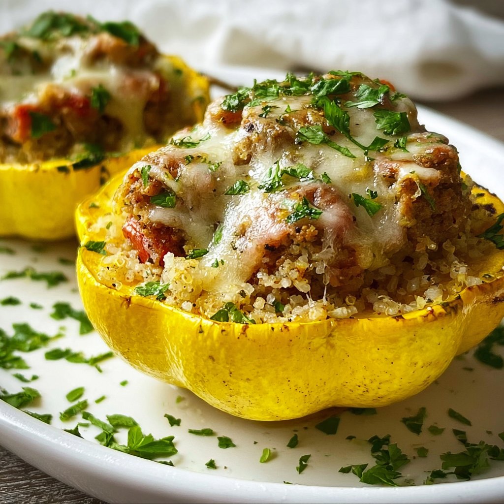 Stuffed Patty Pan Squash With Sausage And Rice 4 Stuffed Patty Pan Squash with Sausage and Rice