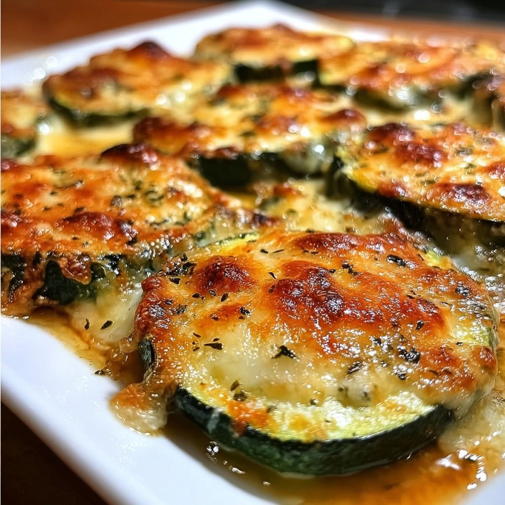 Baked Zucchini With Cheese 4 Baked Zucchini with Cheese