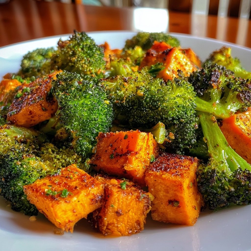 Delicious Roasted Broccoli And Sweet Potatoes 4 Delicious Roasted Broccoli and Sweet Potatoes