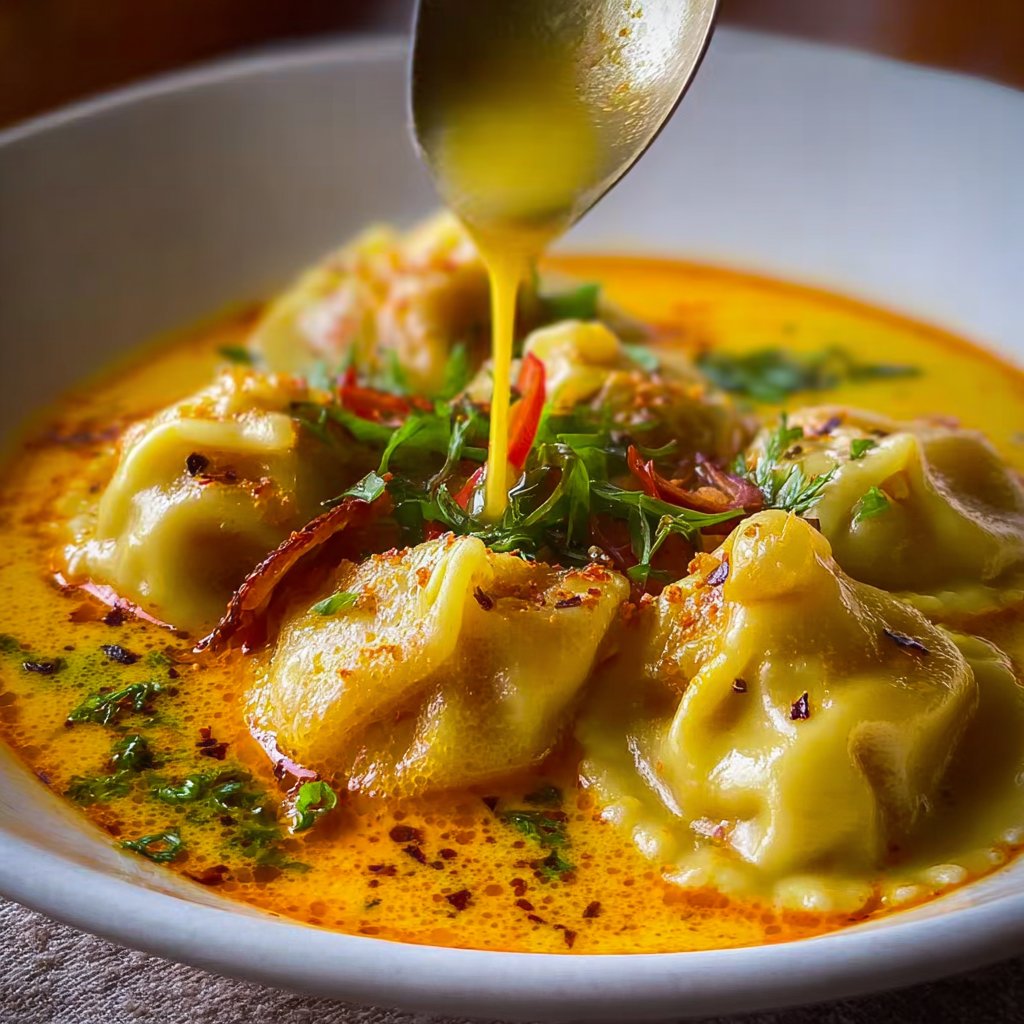 Coconut Curry Soup With Dumplings 4 Coconut Curry Soup with Dumplings