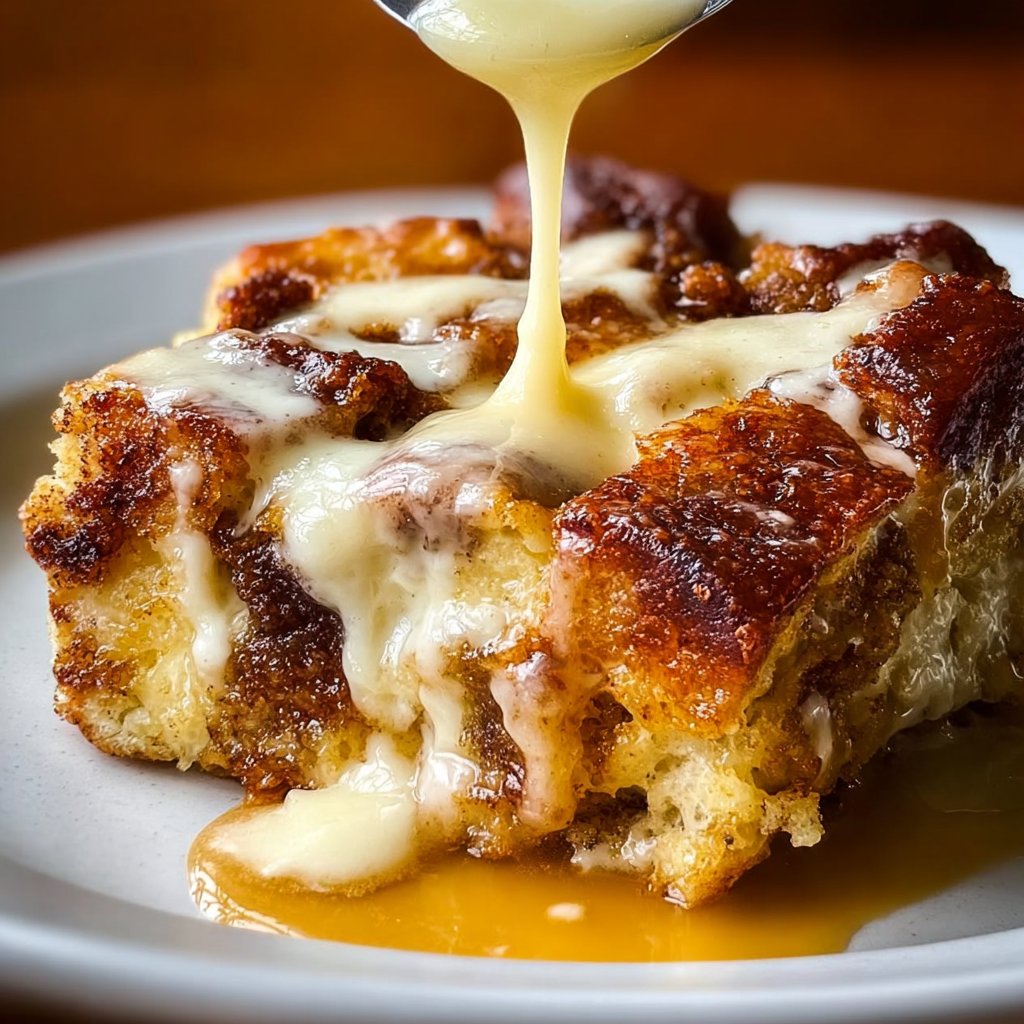 Cinnamon Roll Bread Pudding 4 Cinnamon Roll Bread Pudding