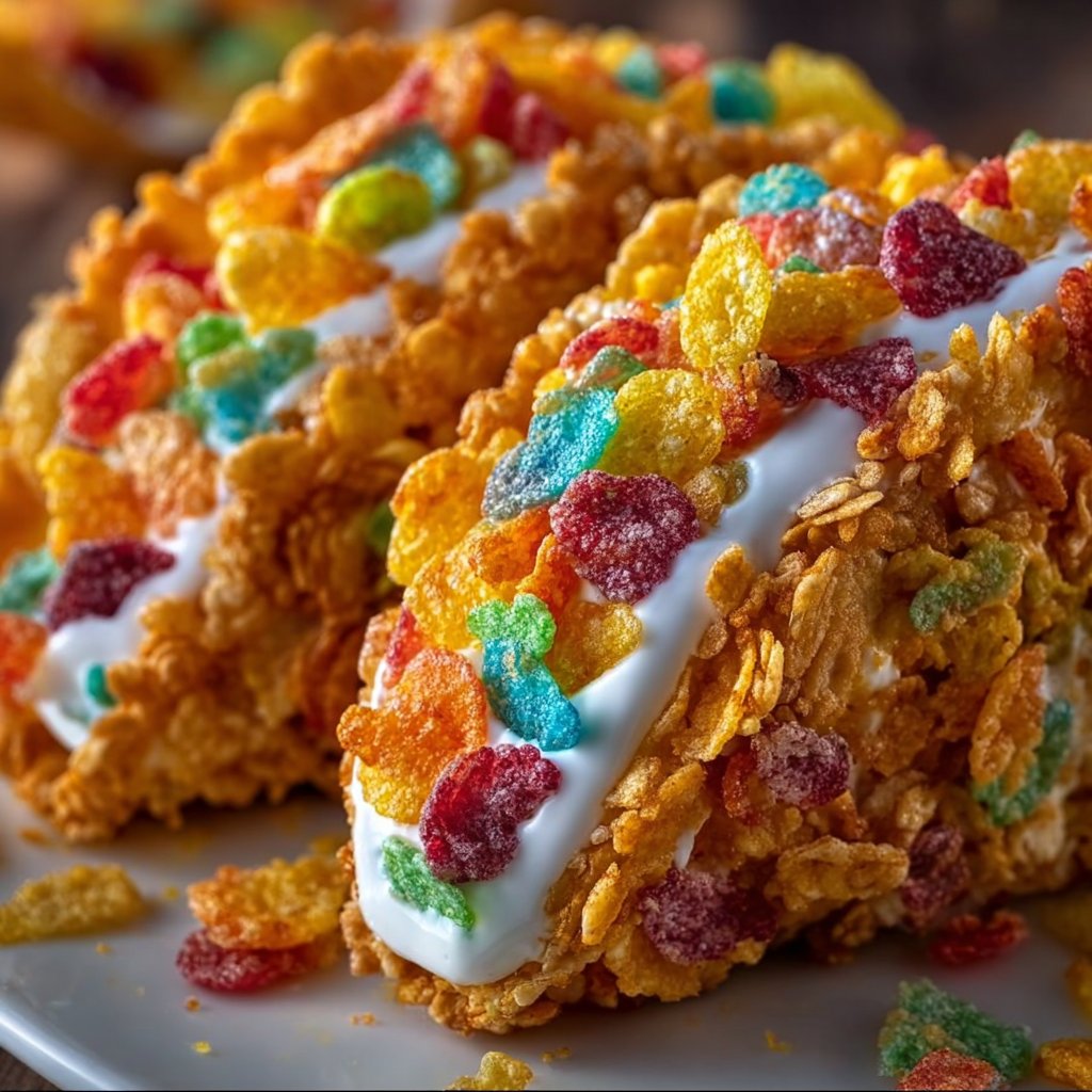 Fruity Pebbles Cheesecake Tacos 4 Fruity Pebbles Cheesecake Tacos