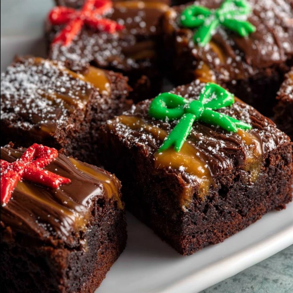 Christmas Present Brownies 4 Christmas Present Brownies