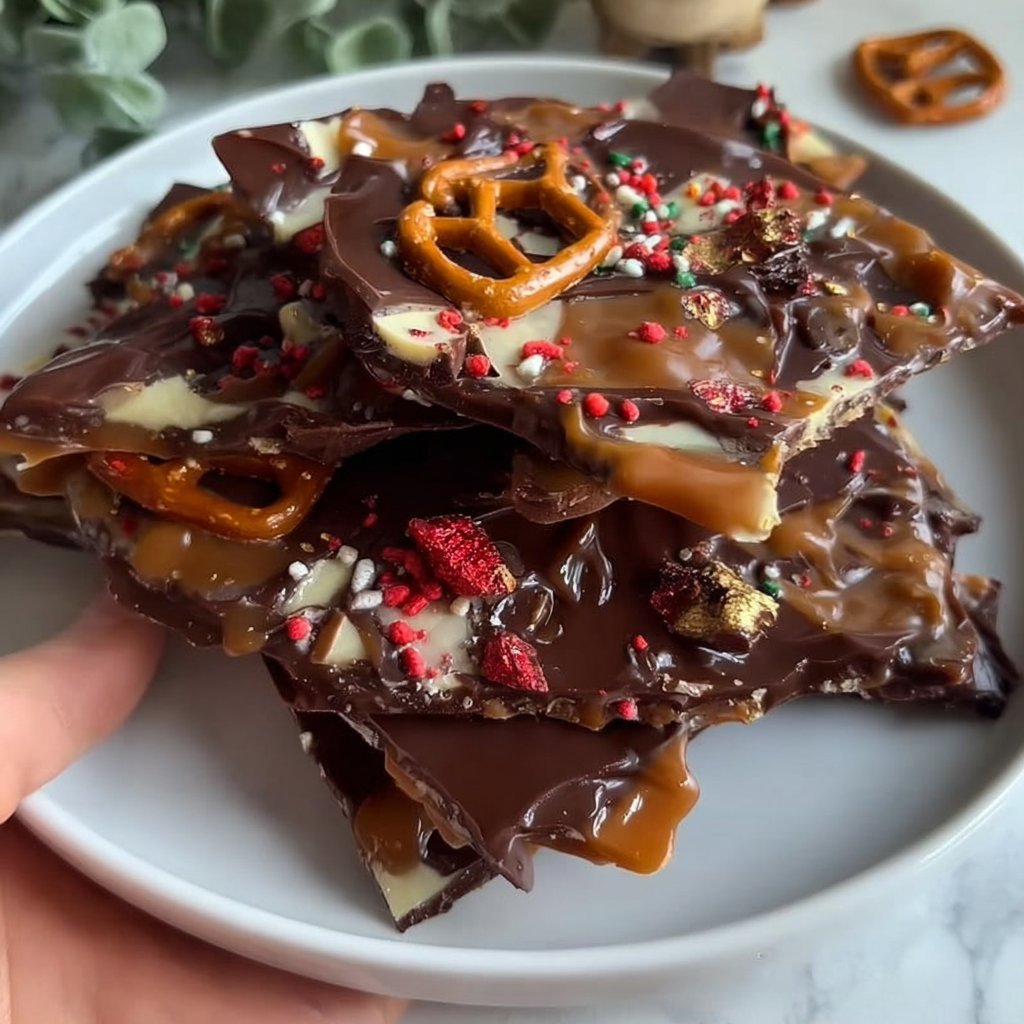 Chocolate Christmas Bark 4 Chocolate Christmas Bark