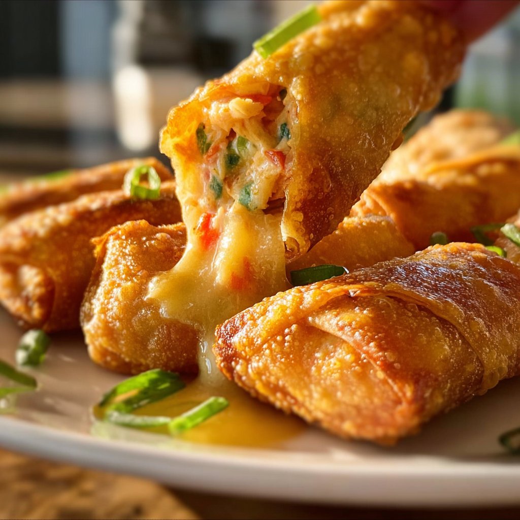 Crab Rangoon Egg Rolls 4 Crab Rangoon Egg Rolls
