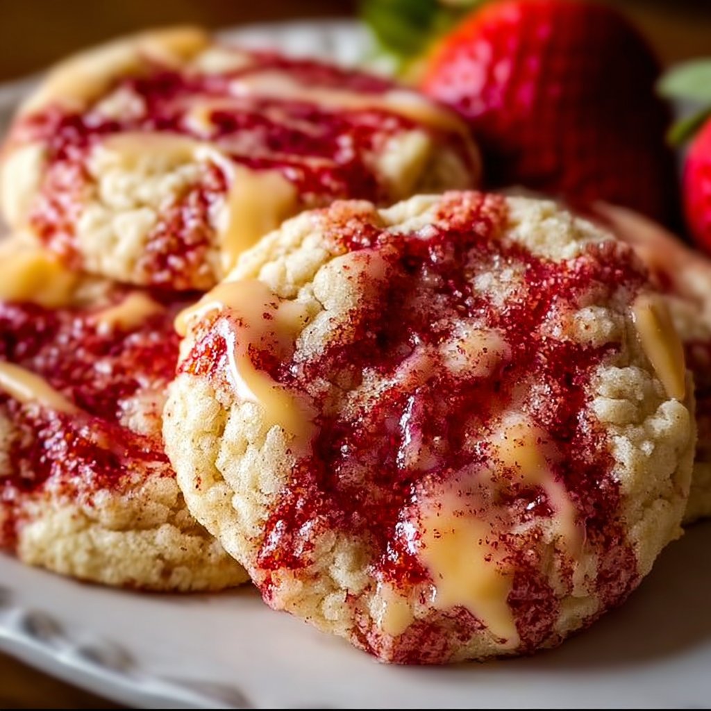 Double Strawberry Sugar Cookies 4 Double Strawberry Sugar Cookies