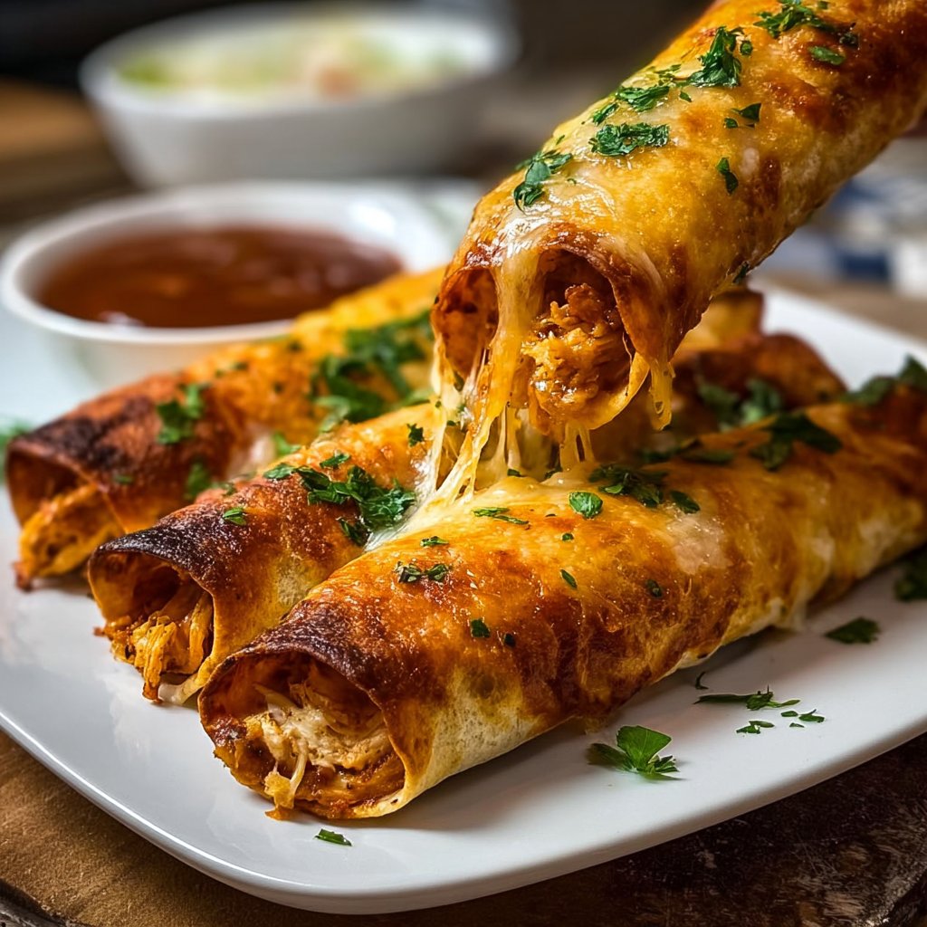 Easy Baked Chicken Taquitos 4 Easy Baked Chicken Taquitos