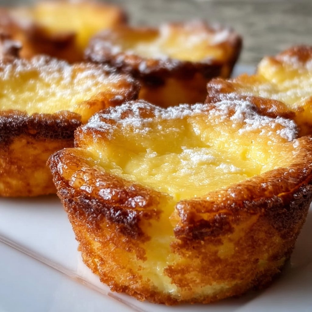 Mini Baby Lemon Impossible Pies 4 Mini Baby Lemon Impossible Pies