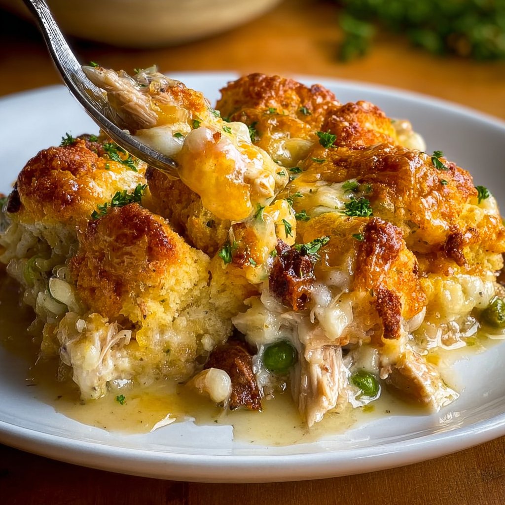 Chicken Cobbler Dinner Casserole 4 Chicken Cobbler Dinner Casserole