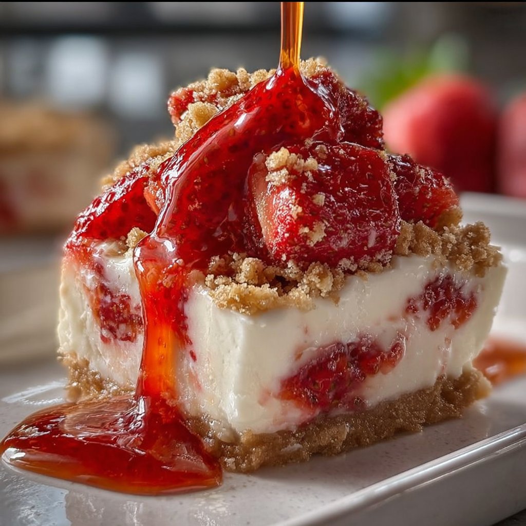 Strawberry Crunch Cheesecake Chunks 4 Strawberry Crunch Cheesecake Chunks