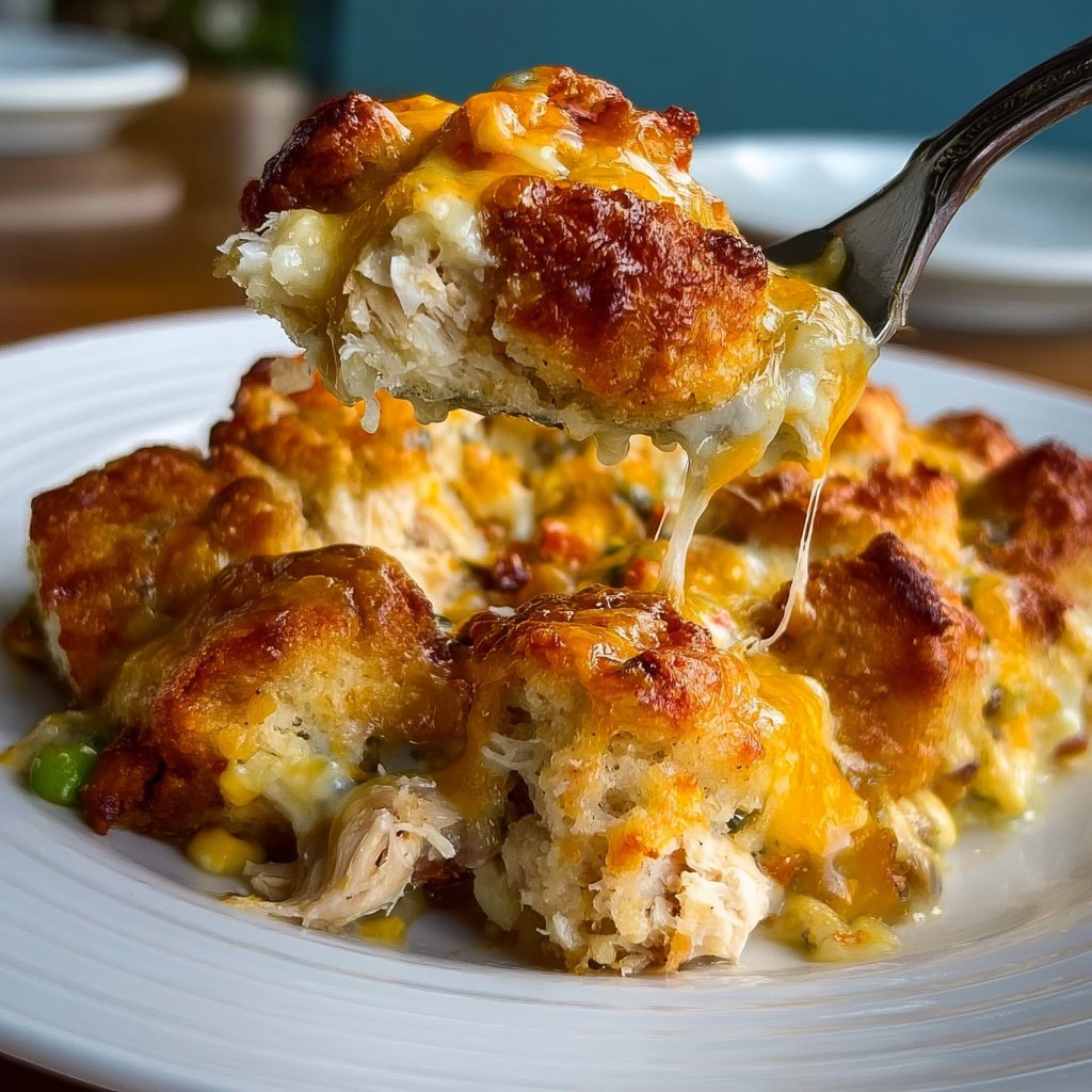 Chicken Cobbler Dinner Casserole 4 Chicken Cobbler Dinner Casserole