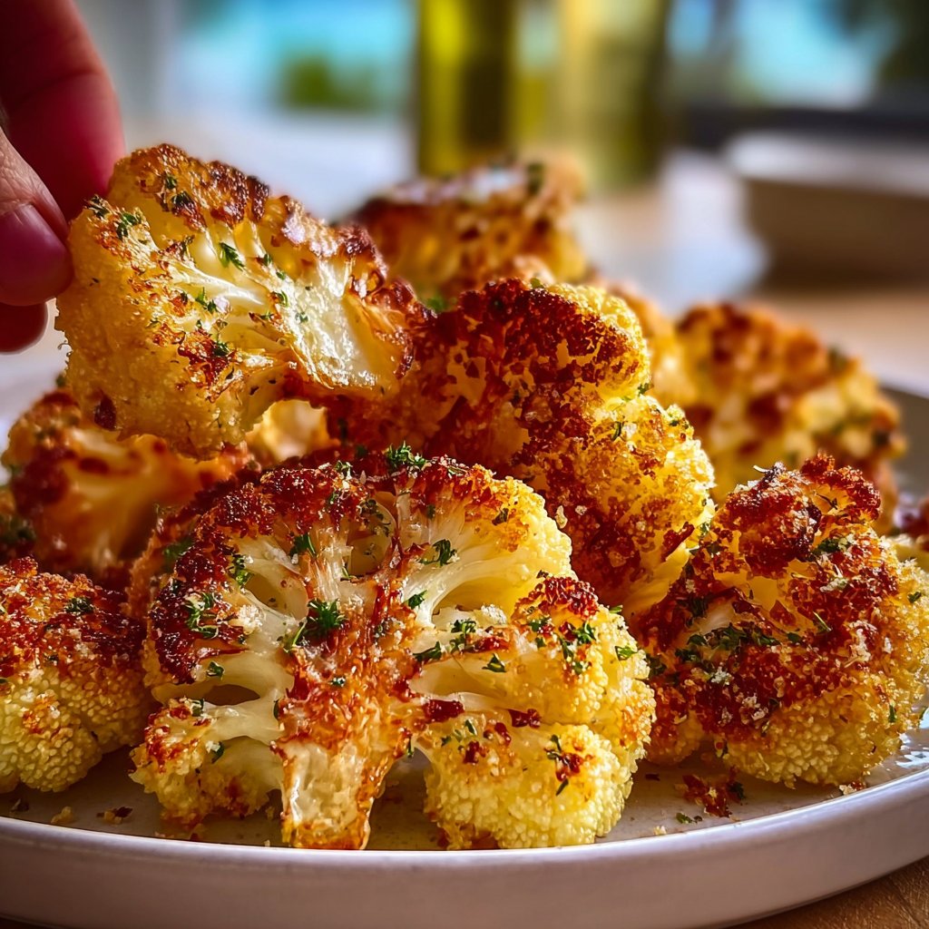 Crispy Parmesan Roasted Cauliflower 4 Crispy Parmesan Roasted Cauliflower