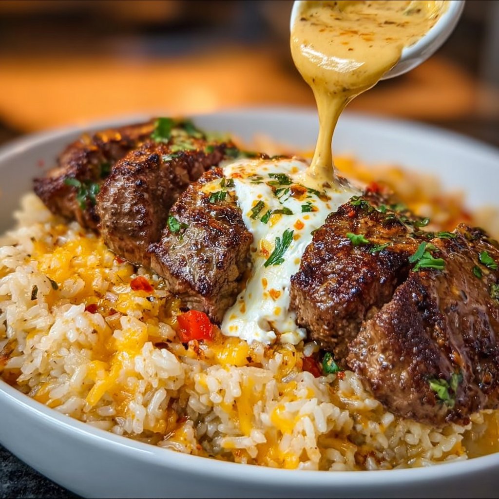 Steak Queso Rice Delight 4 Steak Queso Rice Delight