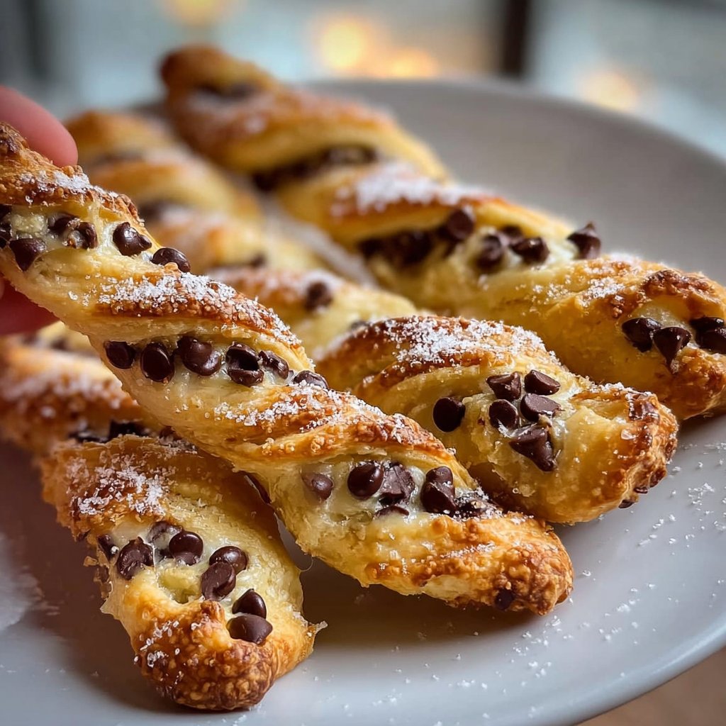 Chocolate Chip Cookie Dough Twists 4 Chocolate Chip Cookie Dough Twists