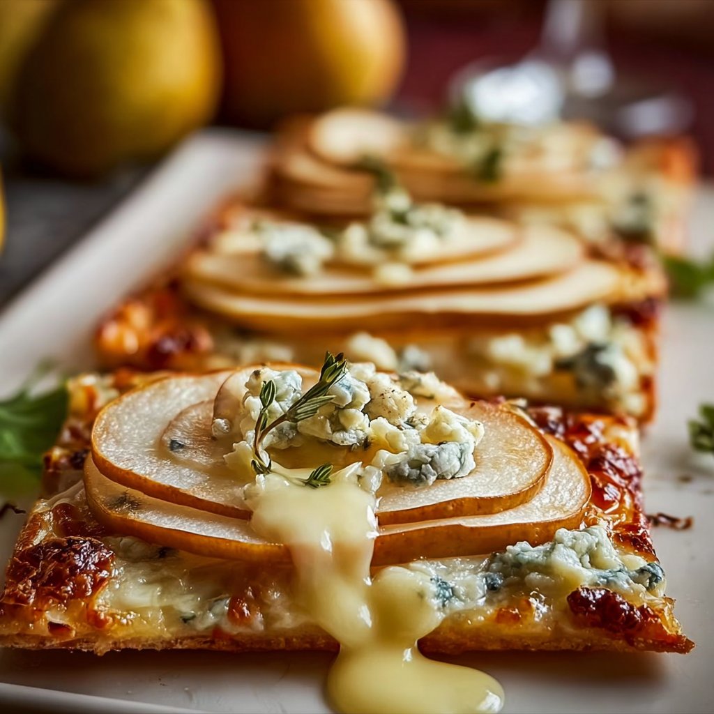 Elegant Pear &Amp; Gorgonzola Flatbread 4 Elegant Pear & Gorgonzola Flatbread