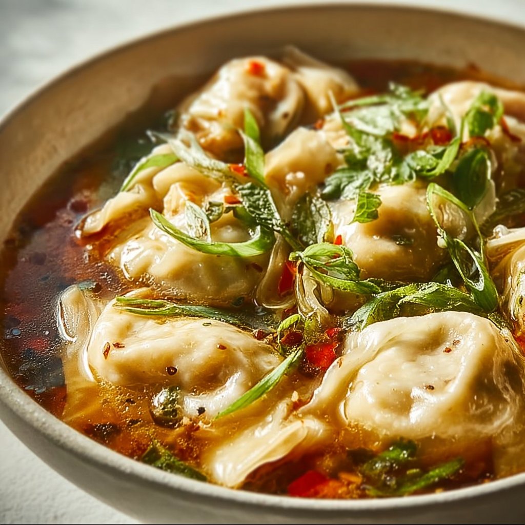 Comforting Potsticker Soup 4 Comforting Potsticker Soup