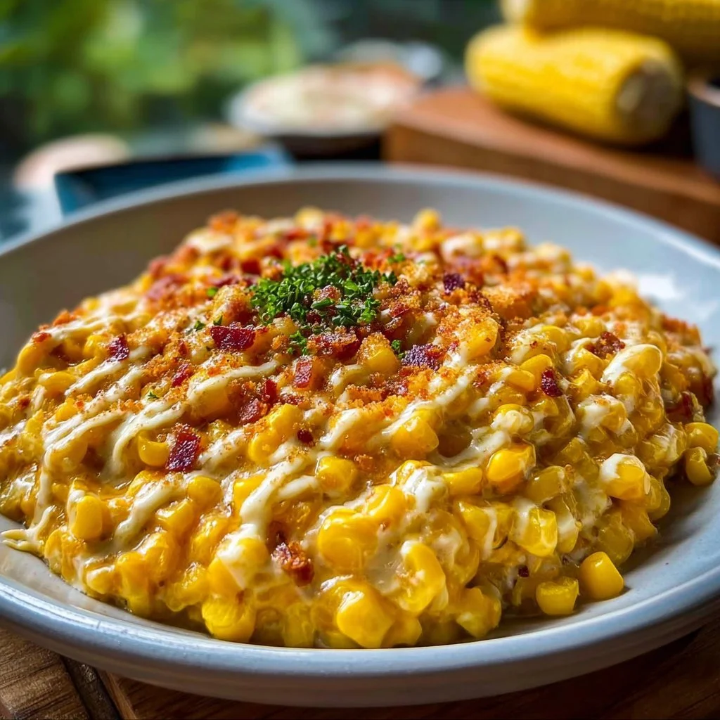 Delicious Cowboy Butter Creamed Corn dish served in a bowl
