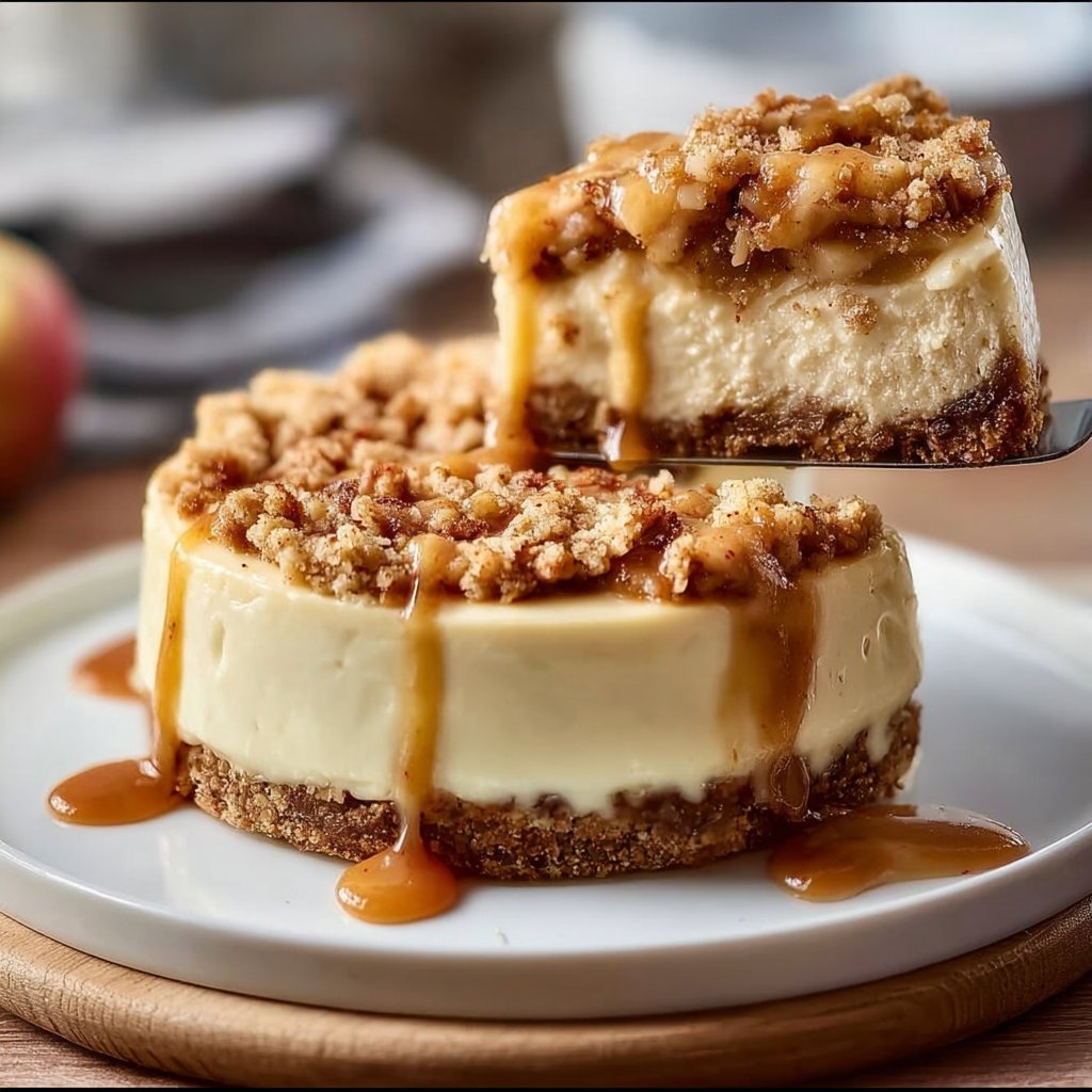 Irresistible Apple Crumble Cheesecake 4 Irresistible Apple Crumble Cheesecake