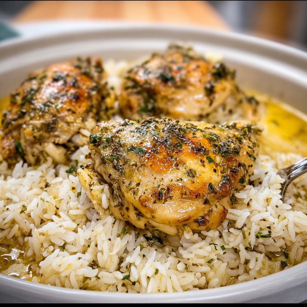 Slow Cooker Lemon Herb Chicken With Fluffy Rice 4 Slow Cooker Lemon Herb Chicken with Fluffy Rice