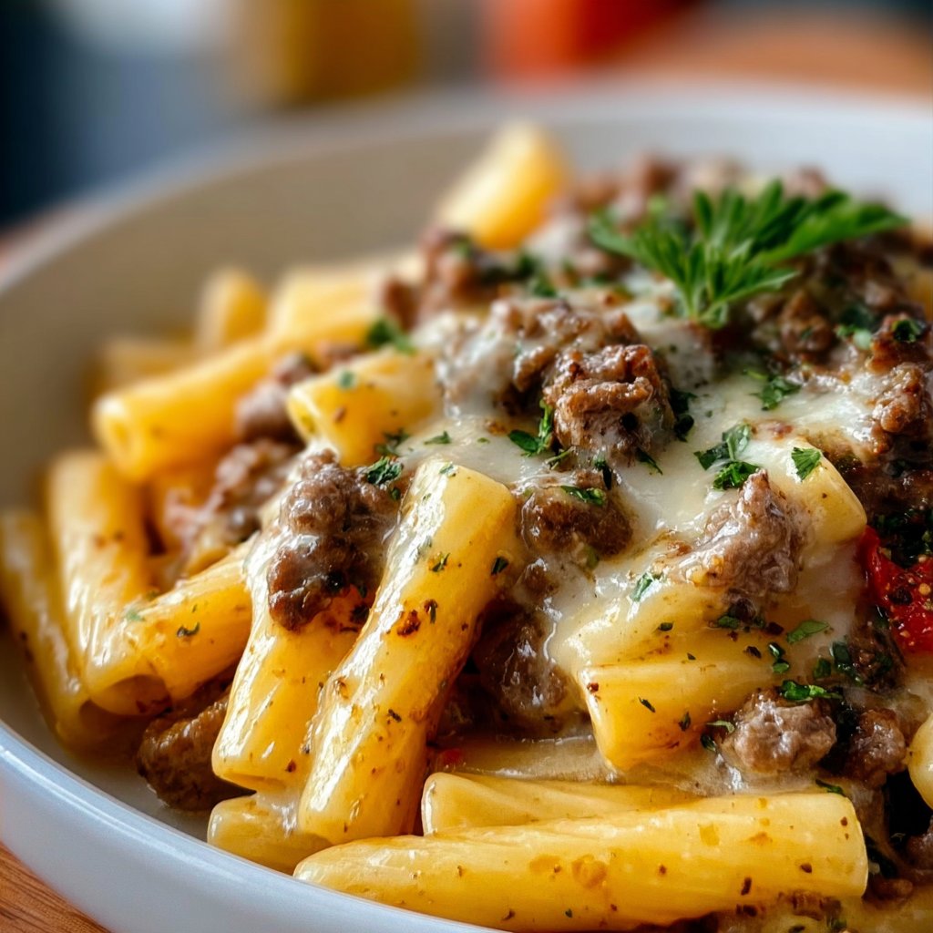 Philly Cheesesteak Pasta 4 Philly Cheesesteak Pasta