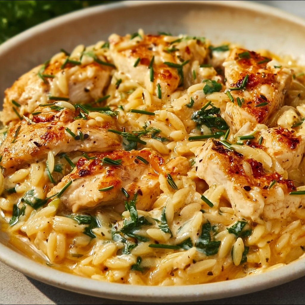 Boursin Orzo With Chicken 4 Boursin Orzo with Chicken