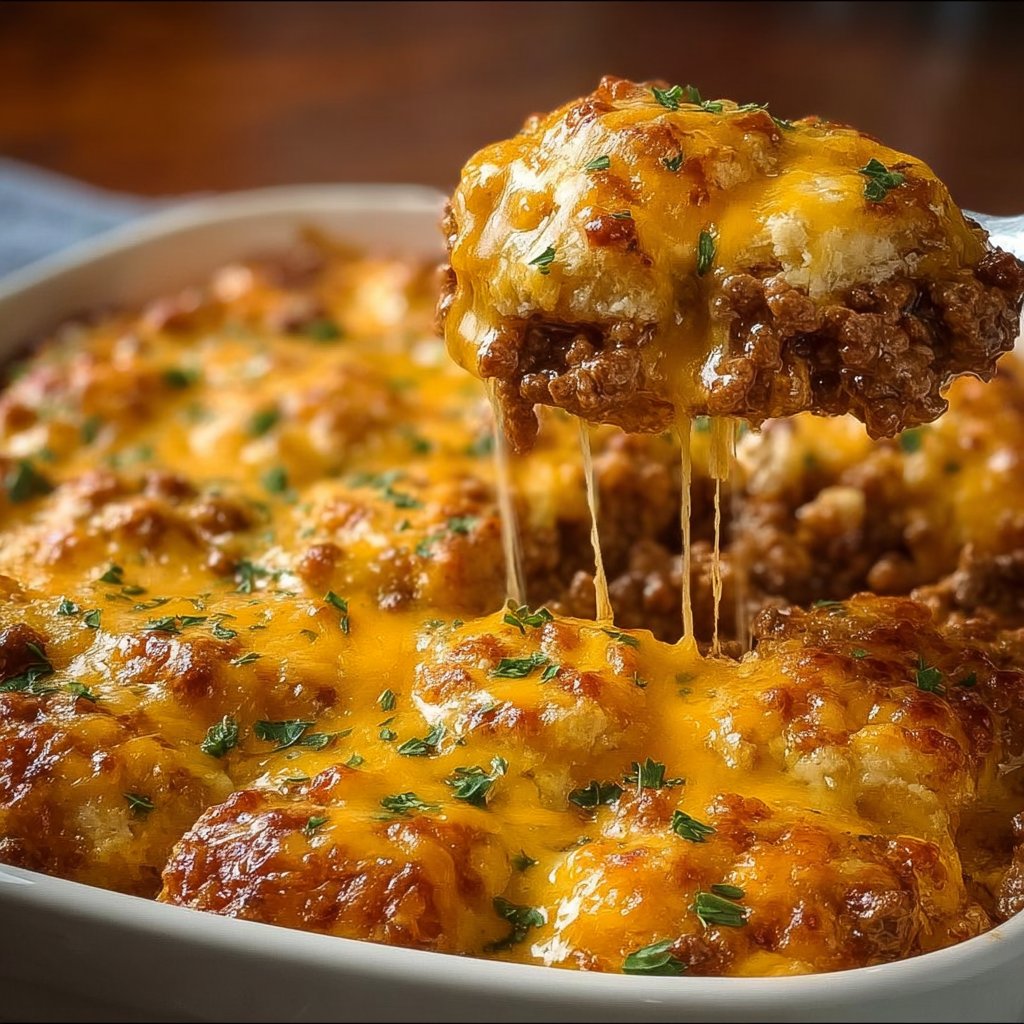 Cheddar Bay Hamburger Casserole 4 Cheddar Bay Hamburger Casserole