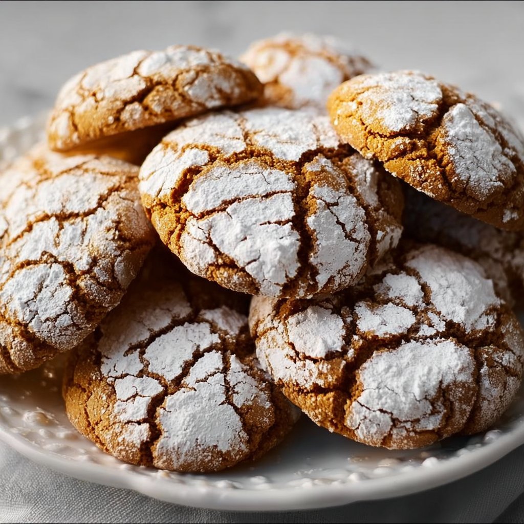 Cinnamon Coffee Crinkles 4 Cinnamon Coffee Crinkles