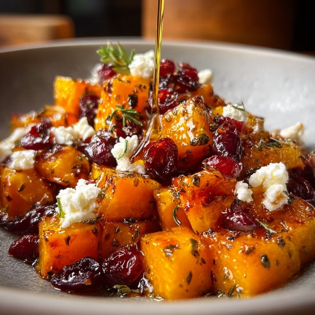 Roasted Butternut Squash With Cranberries And Feta Bliss 4 Roasted Butternut Squash with Cranberries and Feta Bliss