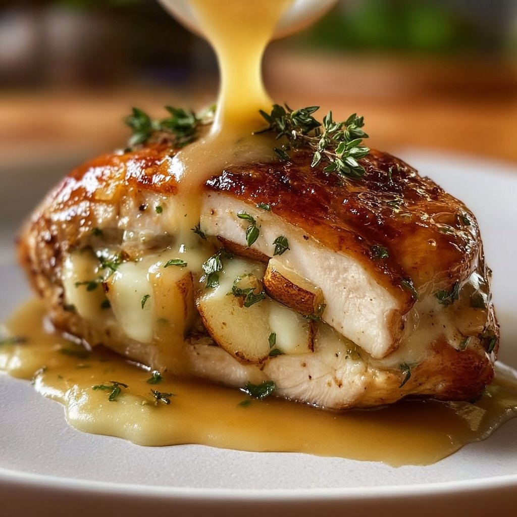 Apple And Brie Stuffed Chicken 4 Apple and Brie Stuffed Chicken