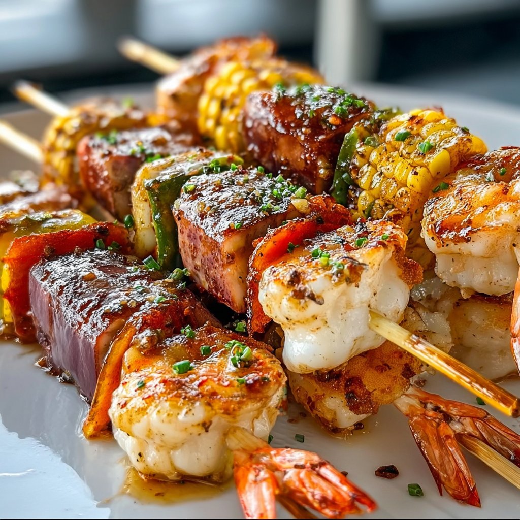Grilled Seafood Skewers: A Summer Delight 4 Grilled Seafood Skewers: A Summer Delight