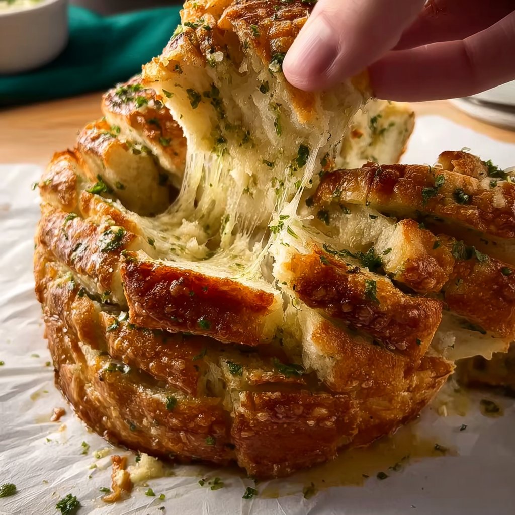 Sourdough Discard Garlic Pull Apart Bread 4 Sourdough Discard Garlic Pull Apart Bread