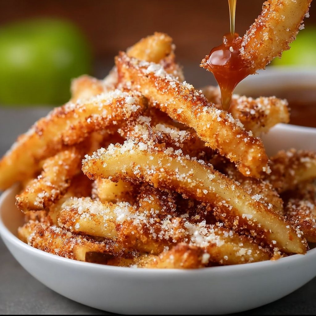 Crispy Air Fryer Apple Fries 4 Crispy Air Fryer Apple Fries