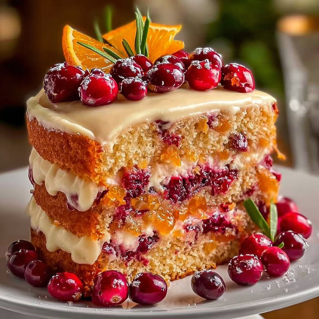 Cranberry Orange Layer Cake With Citrus Buttercream 4 Cranberry Orange Layer Cake with Citrus Buttercream