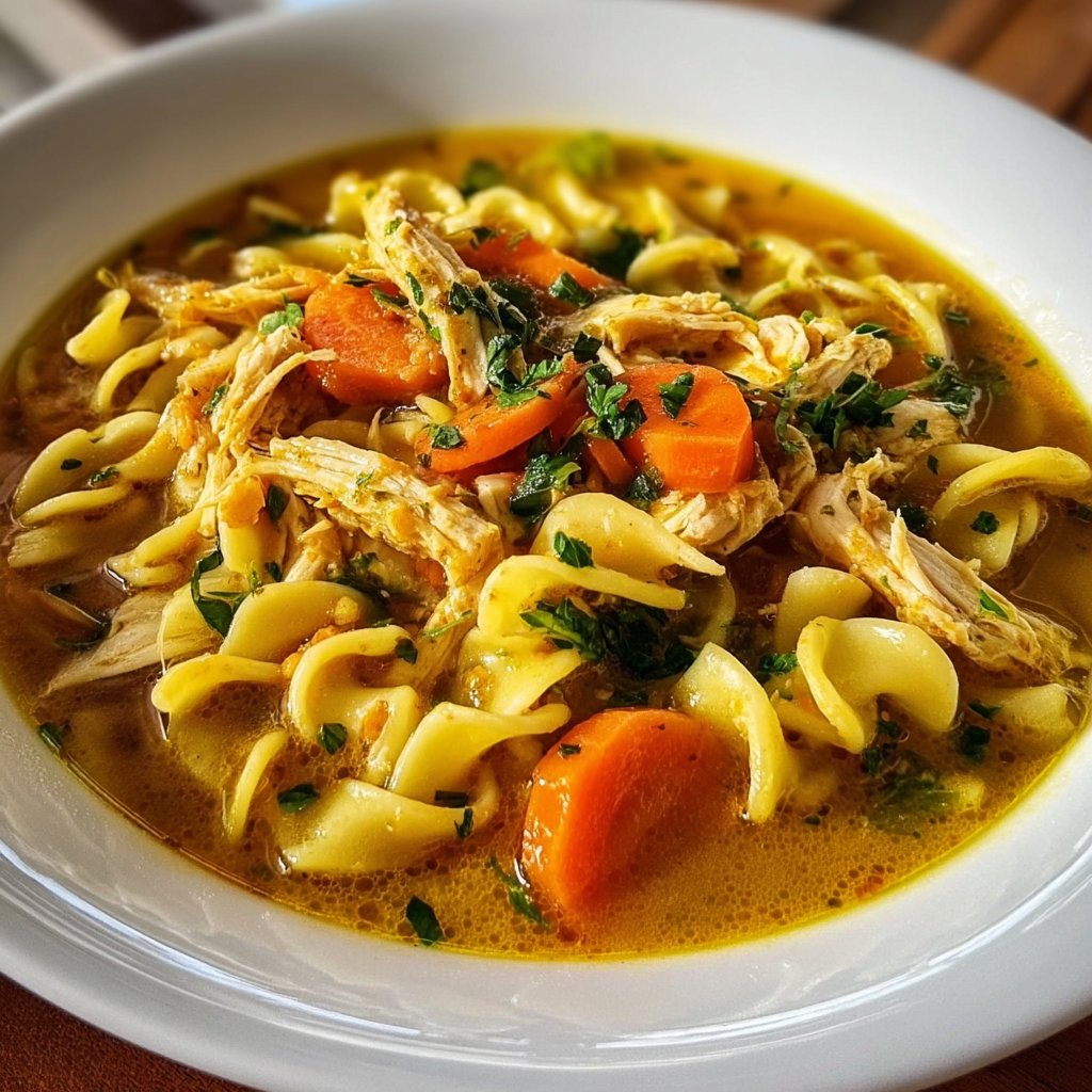 Chicken Noodle Soup With Turmeric And Ginger 4 Chicken Noodle Soup with Turmeric and Ginger