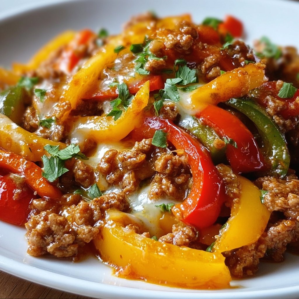 Ground Turkey And Peppers 4 Ground Turkey and Peppers